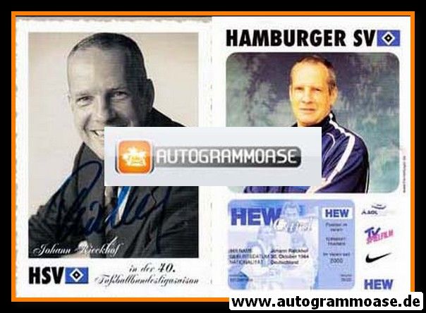 Autogramm Fussball | Hamburger SV | 2002 | Johann RIECKHOF