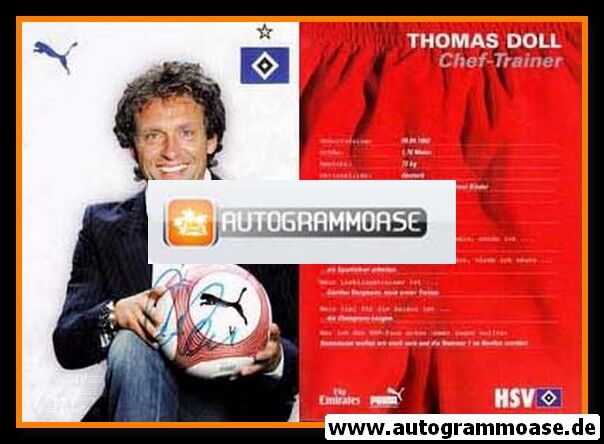 Autogramm Fussball | Hamburger SV | 2006 | Thomas DOLL