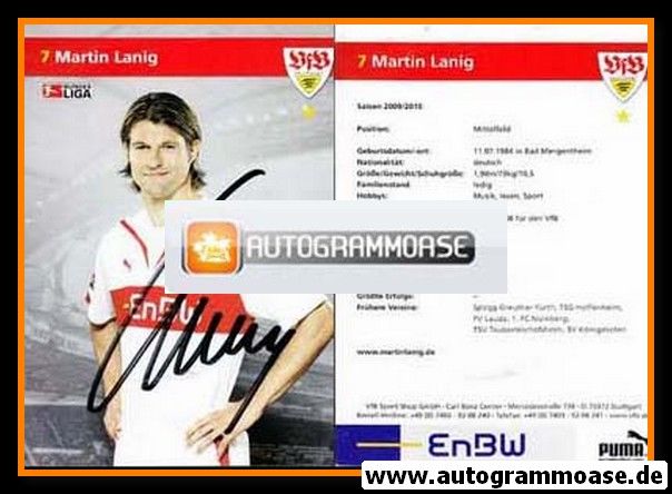 Autogramm Fussball | VfB Stuttgart | 2009 | Martin LANIG