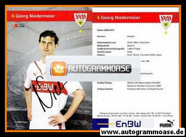 Autogramm Fussball | VfB Stuttgart | 2009 | Georg NIEDERMEIER