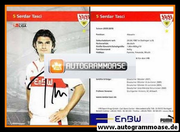 Autogramm Fussball | VfB Stuttgart | 2009 | Serdar TASCI