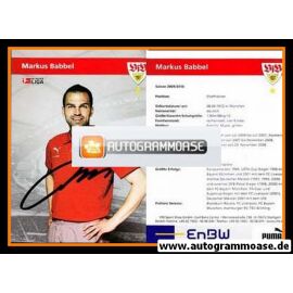 Autogramm Fussball | VfB Stuttgart | 2009 | Markus BABBEL