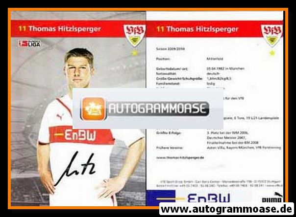 Autogramm Fussball | VfB Stuttgart | 2009 | Thomas HITZLSPERGER