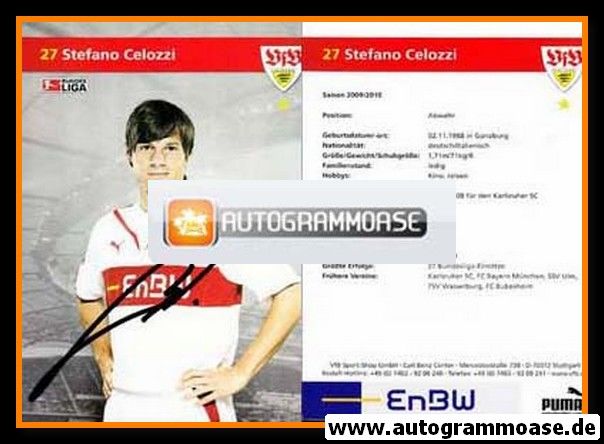 Autogramm Fussball | VfB Stuttgart | 2009 | Stefano CELOZZI