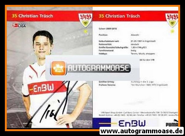 Autogramm Fussball | VfB Stuttgart | 2009 | Christian TRÄSCH