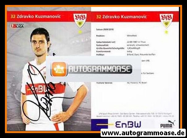 Autogramm Fussball | VfB Stuttgart | 2009 | Zdravko KUZMANOVIC