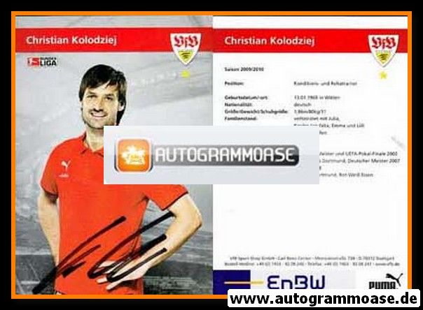 Autogramm Fussball | VfB Stuttgart | 2009 | Christian KOLODZIEJ