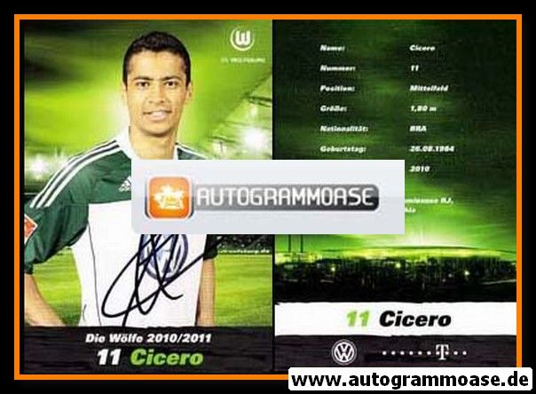 Autogramm Fussball | VfL Wolfsburg | 2010 | CICERO