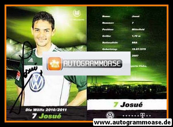 Autogramm Fussball | VfL Wolfsburg | 2010 | JOSUE
