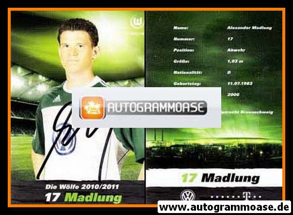 Autogramm Fussball | VfL Wolfsburg | 2010 | Alexander MADLUNG