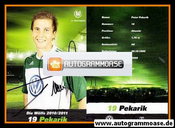 Autogramm Fussball | VfL Wolfsburg | 2010 | Peter PEKARIK