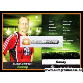 Wolfhard Savoy Autogrammkarte VFL Wolfsburg 2009-10 Original Signiert 