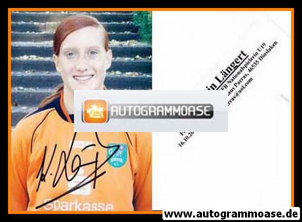 Autogramm Fussball (Damen) | FCR 2001 Duisburg | 2005 Foto | Kathrin LÄNGERT (orange)