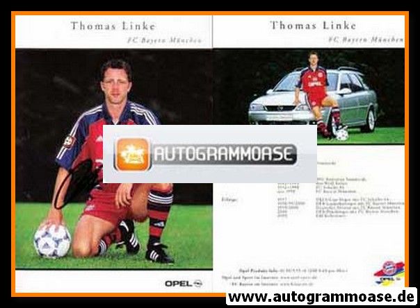 Autogramm Fussball | FC Bayern München | 2000 | Thomas LINKE