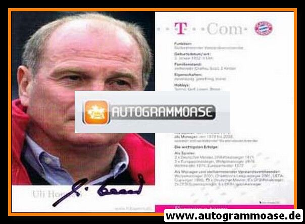 Autogramm Fussball | FC Bayern München | 2004 | Uli HOENESS