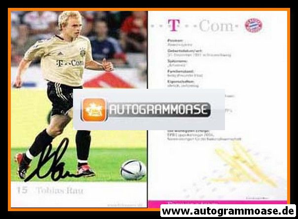 Autogramm Fussball | FC Bayern München | 2004 | Tobias RAU