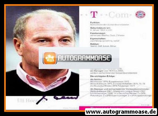 Autogramm Fussball | FC Bayern München | 2005 | Uli HOENESS