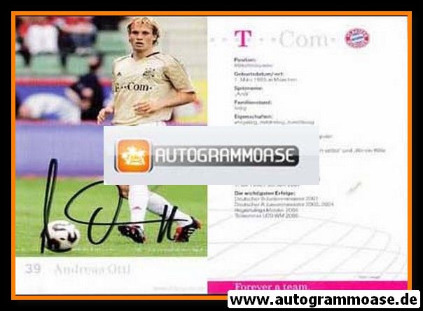 Autogramm Fussball | FC Bayern München | 2005 | Andreas OTTL