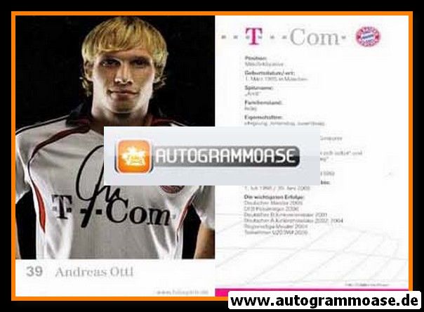 Autogramm Fussball | FC Bayern München | 2006 | Andreas OTTL