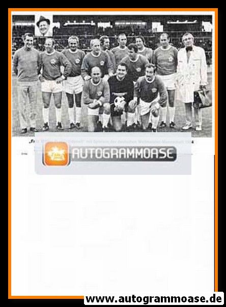 Mannschaftskarte Fussball | DFB | 1954 Retro | Fritz Walter Prominentenelf
