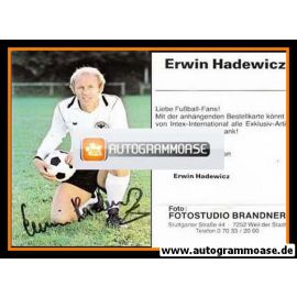 Autogramm Fussball | DFB | 1970er | Erwin HADEWICZ (Portrait Color) Intex