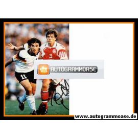 Autogramm Fussball | DFB | 1996 Foto | Karl-Heinz RIEDLE (Spiel Dänemark)