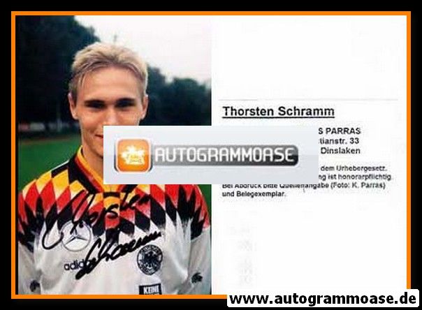 Autogramm Fussball | DFB | 1998 Foto | Thorsten SCHRAMM (Jugend)