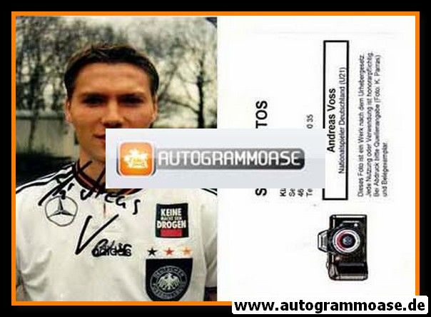 Autogramm Fussball | DFB U21 | 1998 Foto | Andreas VOSS 