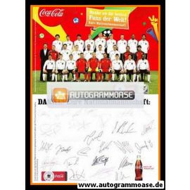 Mannschaftskarte Fussball | DFB | 2010 Druck (WM Coca-Cola)