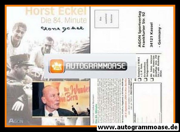 Autogramm Fussball | DFB | 1954 Retro | Horst ECKEL (Collage Color) 84. Minute