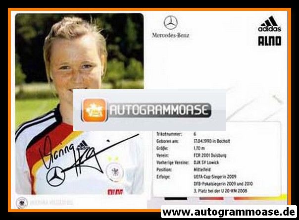 Autogramm Fussball (D) | DFB | 2010 Adidas | Marina HEGERING