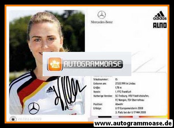 Autogramm Fussball (D) | DFB | 2010 Adidas | Valeria KLEINER