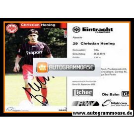 Autogramm Fussball | Eintracht Frankfurt | 2003 | Christian HENING