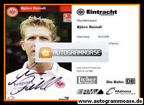 Autogramm Fussball | Eintracht Frankfurt | 2003 | Björn REINDL