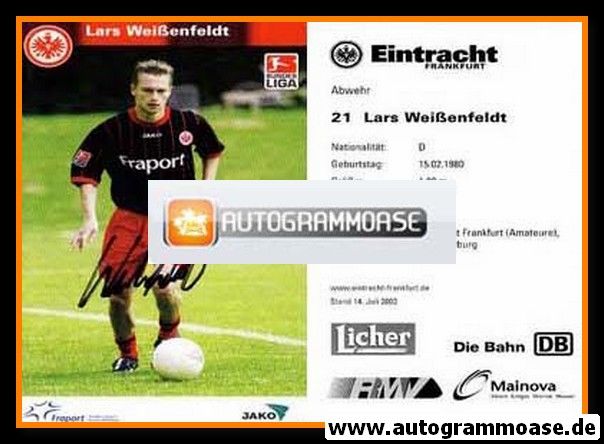 Autogramm Fussball | Eintracht Frankfurt | 2003 | Lars WEISSENFELDT