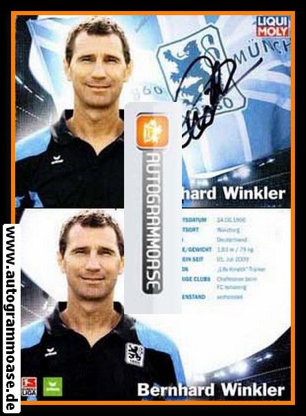 Autogramm Fussball | TSV 1860 München | 2009 | Bernhard WINKLER