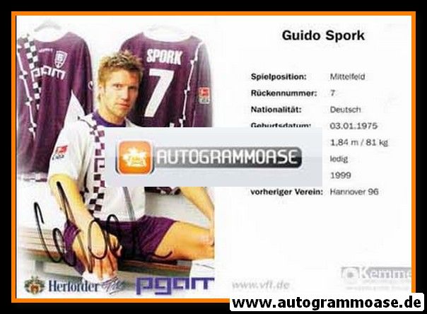 Autogramm Fussball | VfL Osnabrück | 2003 | Guido SPORK