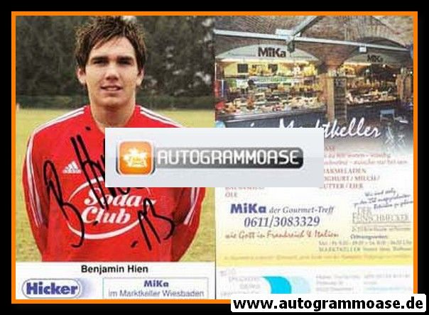Autogramm Fussball | SV Wehen Wiesbaden | 2001 | Benjamin HIEN