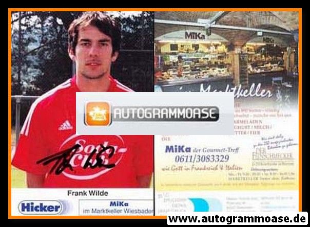 Autogramm Fussball | SV Wehen Wiesbaden | 2001 | Frank WILDE
