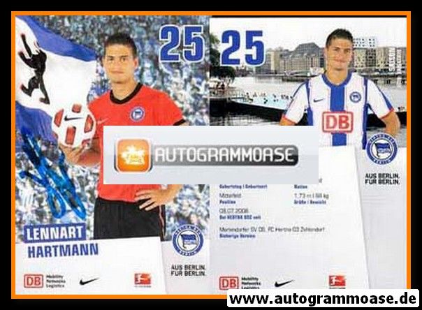 Autogramm Fussball | Hertha BSC Berlin | 2010 | Lennart HARTMANN
