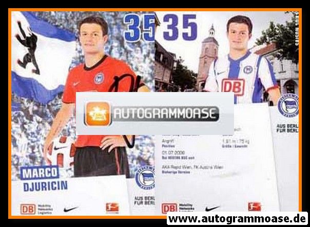 Autogramm Fussball | Hertha BSC Berlin | 2010 | Marco DJURICIN