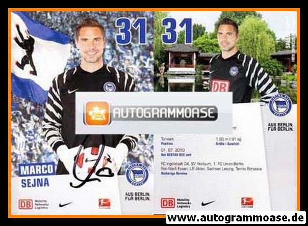 Autogramm Fussball | Hertha BSC Berlin | 2010 | Marco SEJNA