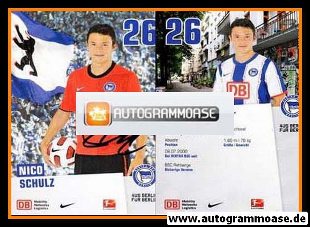 Autogramm Fussball | Hertha BSC Berlin | 2010 | Nico SCHULZ
