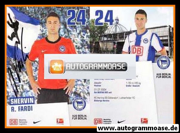 Autogramm Fussball | Hertha BSC Berlin | 2010 | Shervin R. FARDI