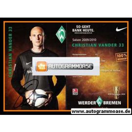 Autogramm Fussball | SV Werder Bremen | 2009 | Christian VANDER