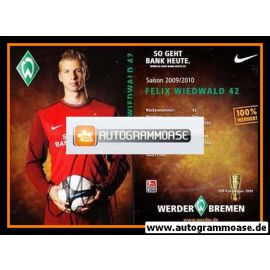 Autogramm Fussball | SV Werder Bremen | 2009 | Felix WIEDWALD