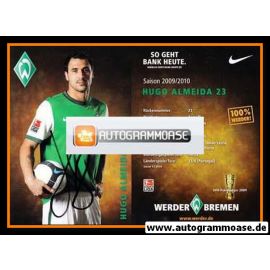 Autogramm Fussball | SV Werder Bremen | 2009 | Hugo ALMEIDA