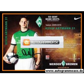 Autogramm Fussball | SV Werder Bremen | 2009 | Kevin ARTMANN