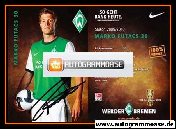 Autogramm Fussball | SV Werder Bremen | 2009 | Marko FUTACS