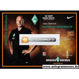 Autogramm Fussball | SV Werder Bremen | 2009 | Matthias HÖNERBACH